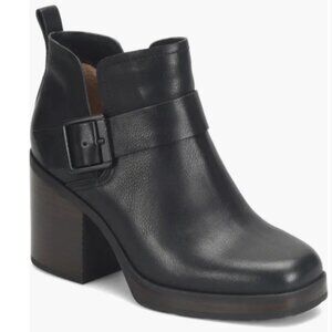 Korks Women’s Kari Ankle Booties | Black Leather | Size 11 | NWOB